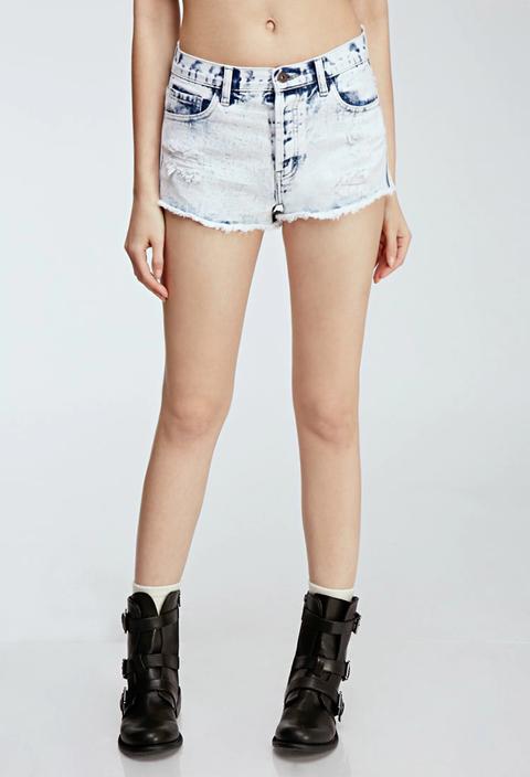 Cloud Wash Distressed Cutoffs