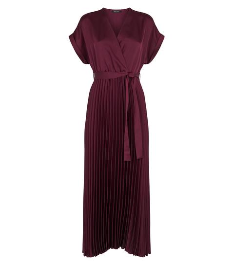 new look plum dress