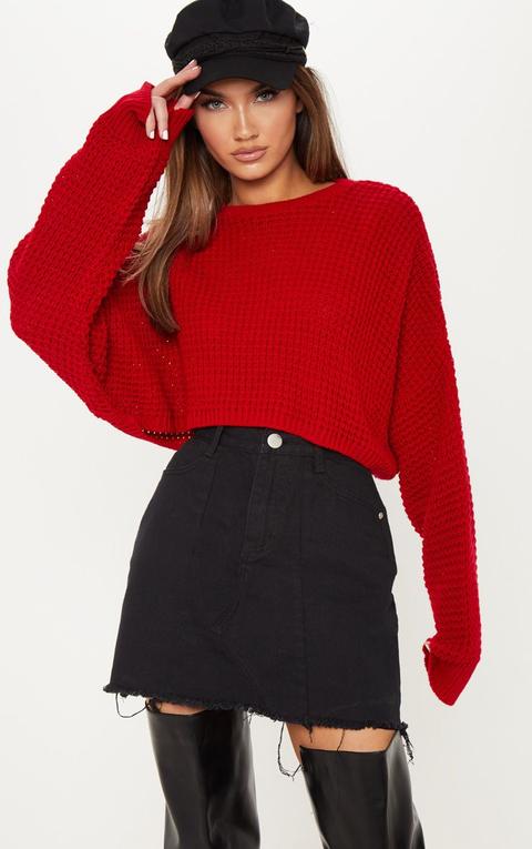 red batwing jumper