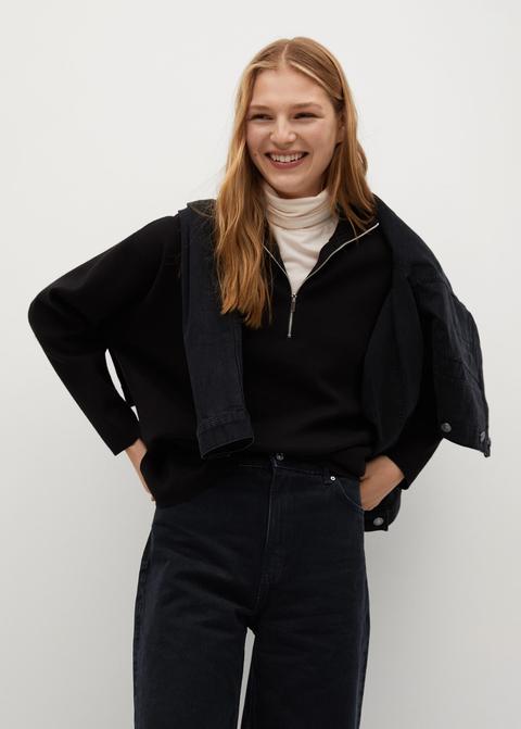 Jeans Culotte Tiro Alto