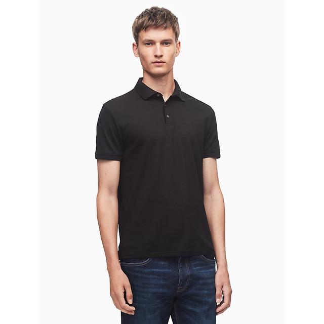 calvin klein black polo shirt