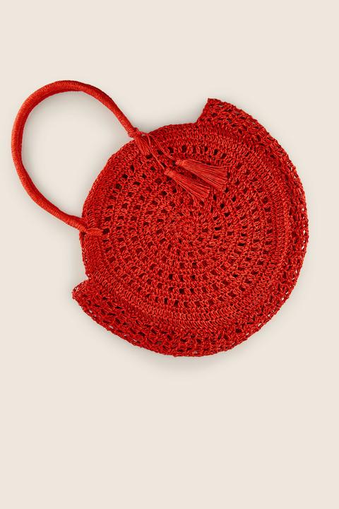 Bolso redondo a online crochet