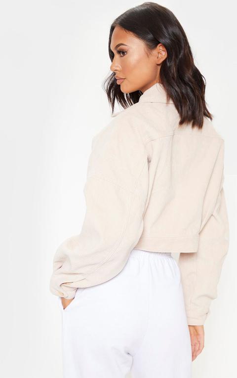 cropped cord jacket