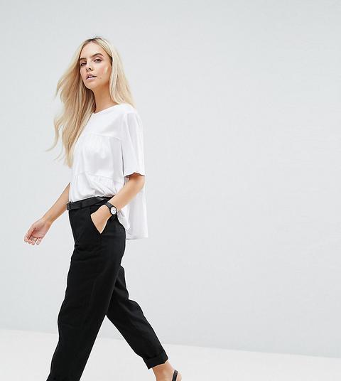 Asos Petite Chino Trousers - Black