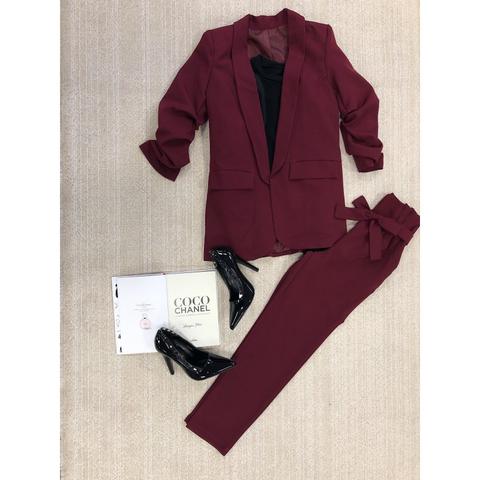 Blazer Zara Granate from Zoe Shop on 21 Buttons