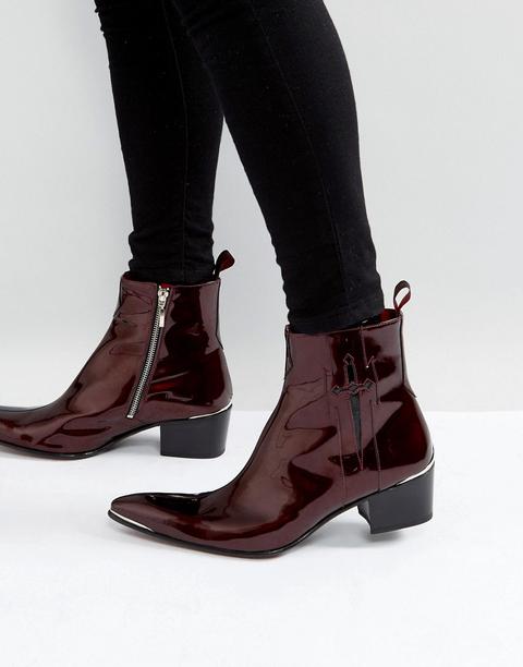 Botas Con Cremallera En Rojo Sylvian De Jeffery West