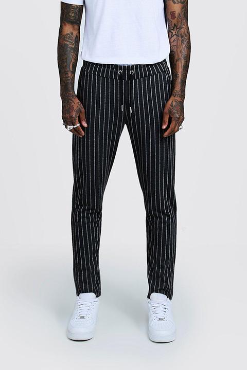 Pinstripe Smart Jogger Trouser