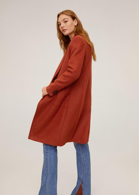 Manteau Droit À Revers