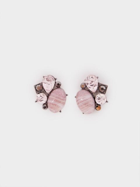 Pendientes Cortos Cosmic Pink