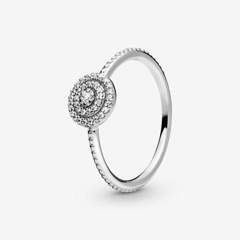 Pandora Anillo Elegancia Radiante Con Circonitas Cúbicas En Plata De Ley