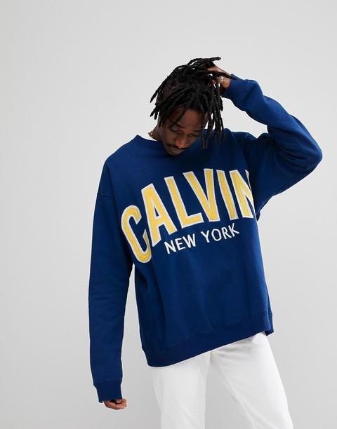 Sudadera Con Aplique Calvin De Calvin Klein Jeans