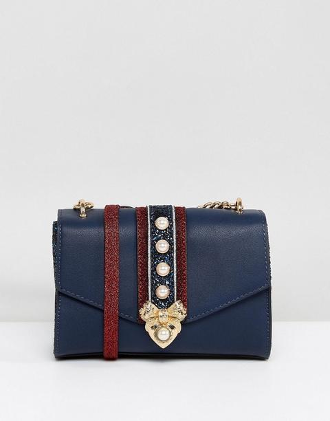 Aldo Pearl Detail Mini Cross Body Bag