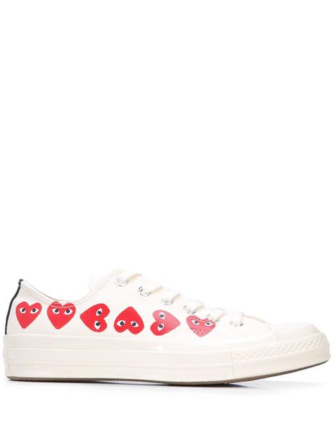 Comme Des Garçons Play X Converse Zapatillas Chuck Taylor Multi Heart 1970s Ox De Comme Des Garçons Play X Converse - Blanco