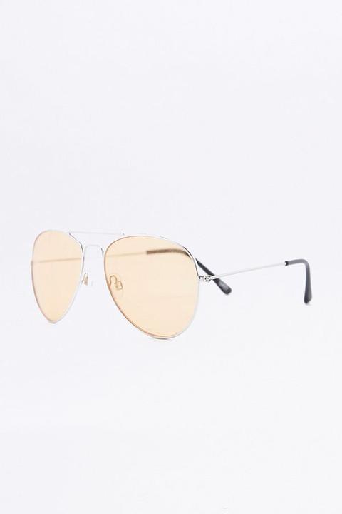 Orange Lens Aviator Sunglasses