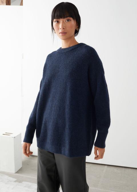 oversized alpaca sweater