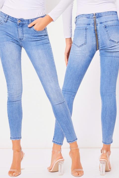 Delia Denim Zip Detail Jeans