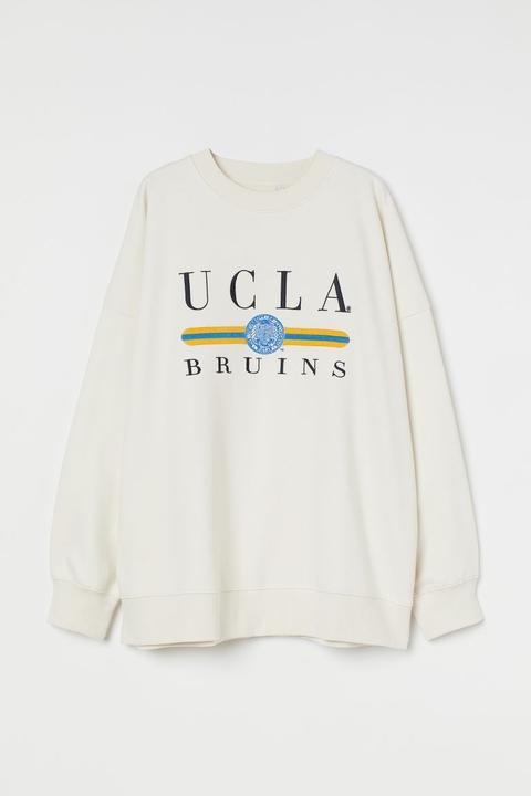 Printed Sweatshirt - White