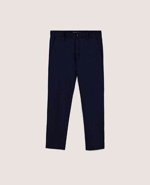 Pantaloni Chino Slim Cropped