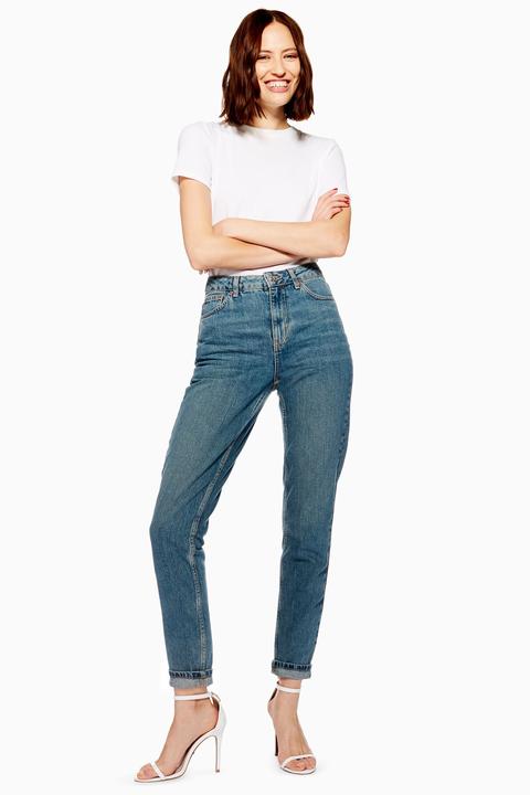 Womens Authentic Mom Jeans - Blue, Blue