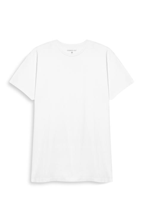 Camiseta Blanca De Cuello Redondo