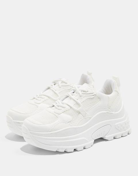 Topshop Chunky Trainers In White