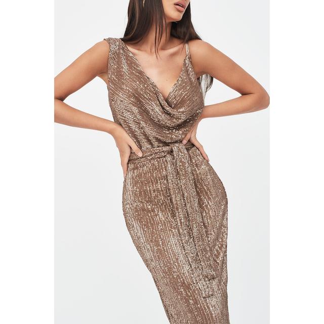 lavish alice gold dress