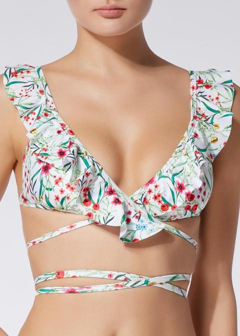 Bikini Triángulo Relleno Floral Stefanie