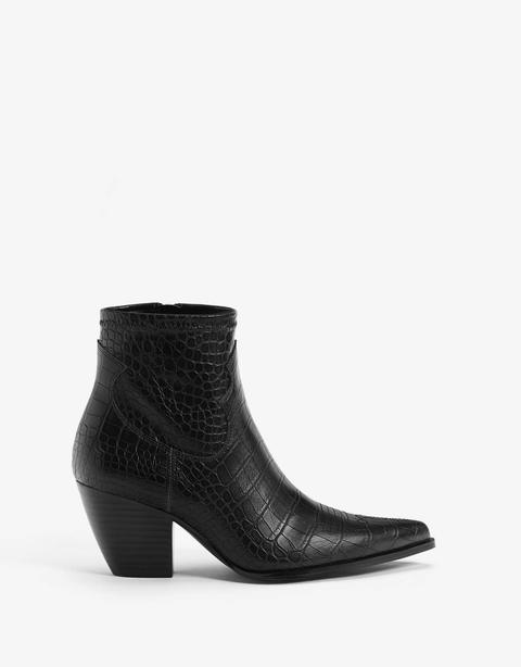 bershka black ankle boots