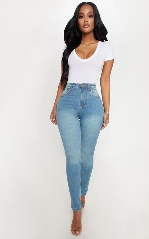 Shape Light Wash High Waist Skinny Jean