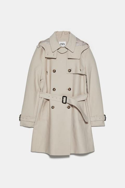 zara trench water resistant