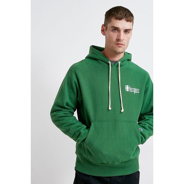 Hoodie - Green L At Urban Outfitters 