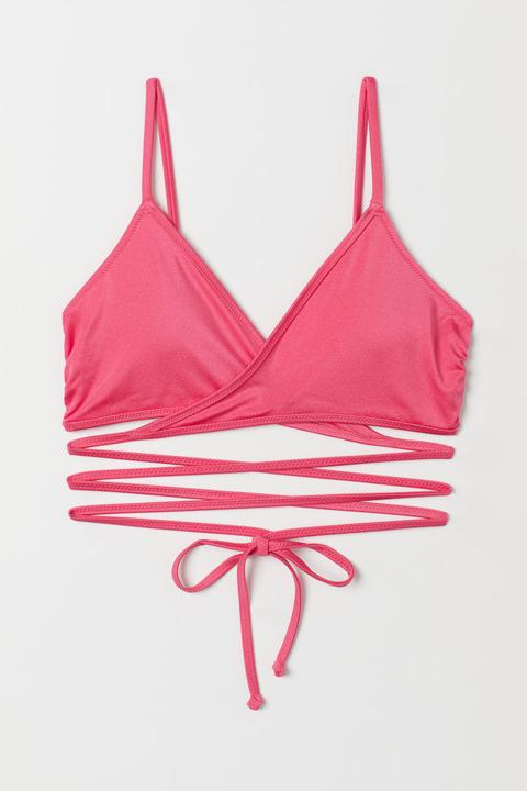 Top De Bikini Cruzado - Rosa