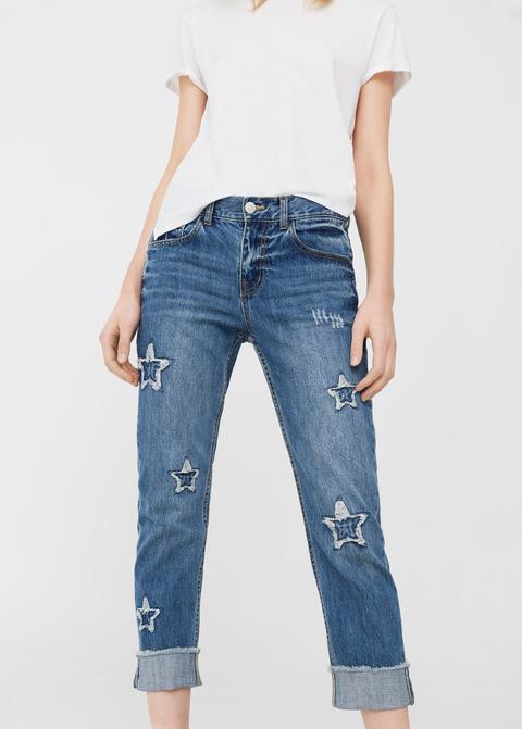 Jeans Straight Crop Estrella