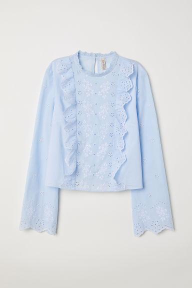Camicetta In Cotone Ricamato