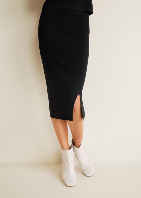 Falda Midi Canalé