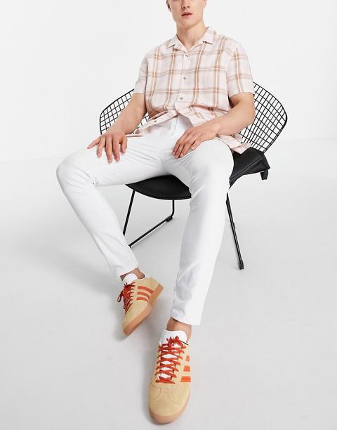 Asos Design Power Stretch Chinos In White