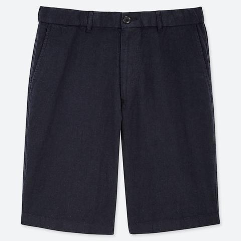 Short En Lin Mélangé Homme