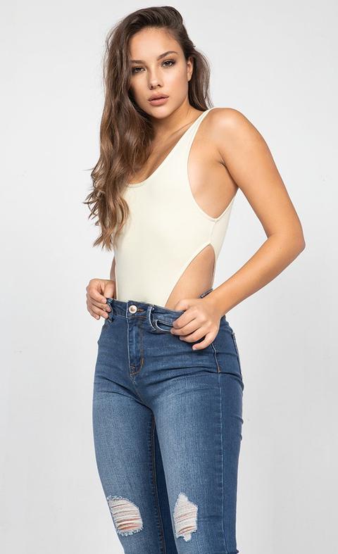 Cut It Out Tank Bodysuit