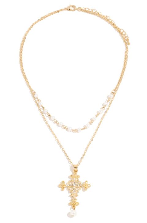 Game Of Angels Necklace - Gold