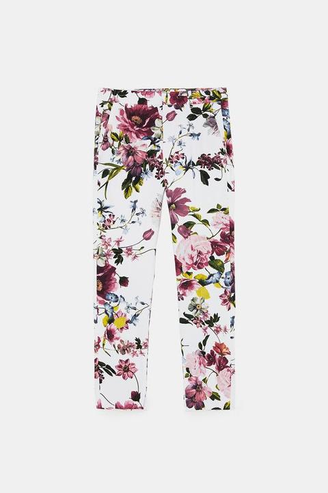 Pantalón Chino Estampado Floral