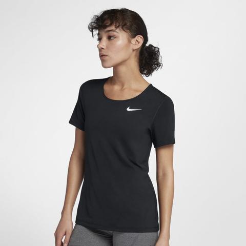 nike pro women's short sleeve training top