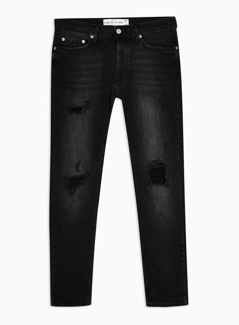 Washed Black Blowout Jeans