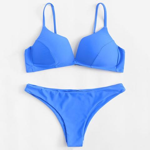 Set De Bikini Con Tiras Ajustables