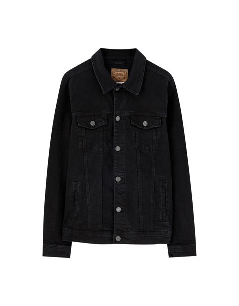 Veste Jean Décontractée Noire