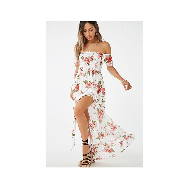 Forever 21 Floral Print Maxi Dress ...