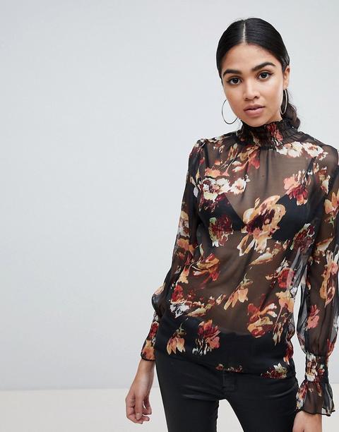 Blusa Con Estampado Floral De Ax Paris