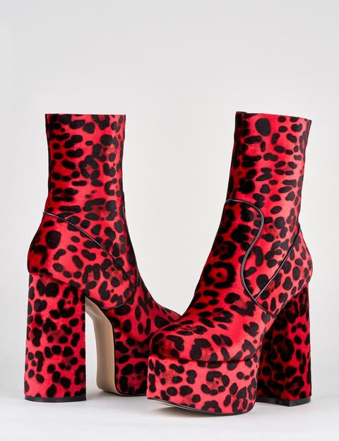 red leopard boots