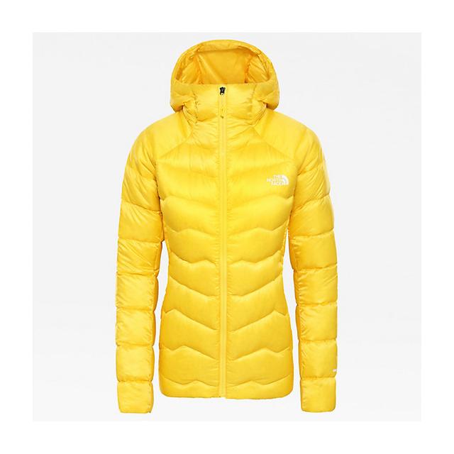 yellow down jacket womens north face