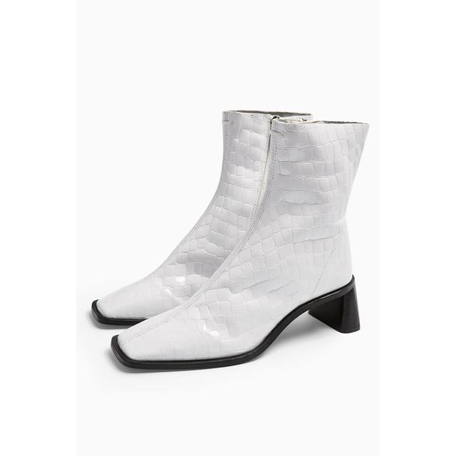 topshop white boots
