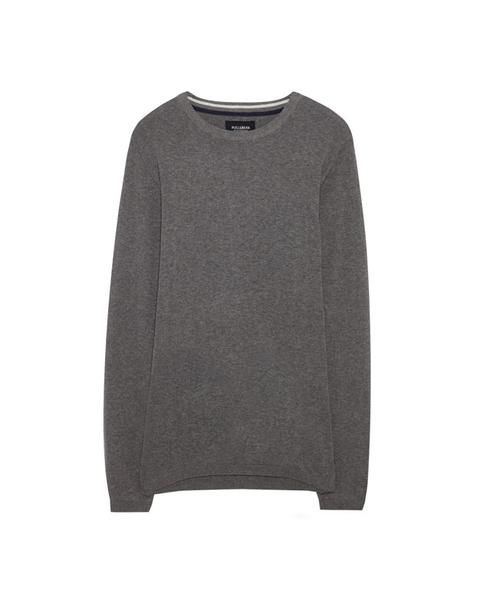 Maglia Basic Collo A Spina Di Pesce